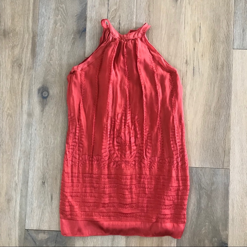 Studio M Silk Burnt Orange Dress